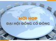 Mời họp Đại hội đồng cổ đông